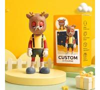 Custom 3D Action Figure from Photo, Personalised 3D Mini Figurine Statue Design Your Own Ultra HD Resin Cartoon Sculpture Collectible Gifts for Mom Couple Mother's Day Birthday (Non-human Figure)