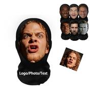 Custom 3D Celebrity Mask Personalized with Photo - Breathable Nylon Mesh Full Face Cover, Reusable Washable Funny Mask for Halloween Party, Carnival Pranks - Two Size Fits Most Adults (24 x 40cm)