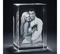 Custom 3D Crystal Photo, Personalised 3D Crystal With Photo, Photo Frame, Laser Engrave Crystal Photo, Best Memorable Gift For Valentine, Memorial, Wedding, Birthday, Graduation