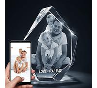 Custom 3D Crystal Photo, Personalised 3D Crystal With Photo, Photo Frame, Laser Engrave Crystal Photo, Best Memorable Gift For Valentine, Memorial, Wedding, Birthday, Graduation