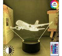 Custom 3D Lamp Airplane Hologram Baby Night Light Cool Name