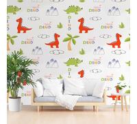 Custom 3D Photo Wallpaper Hills Animal Dinosaur Wall Mural Large Wall Paper Plants Tree Poster Living Room Bedroom Tv Background Home Decoration 250x175cm(W x H) Feature Wallpaper