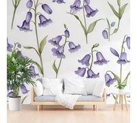 Custom 3D Photo Wallpaper Purple Morning Glory Plants Wall Mural Large Wall Paper Natural Floral Poster Living Room Bedroom Tv Background Home Decoration 500x317cm(W x H) Feature Wallpaper