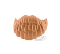 Custom 3D Printed Hair SH Cobble Clobberer Beard Painted FLESH