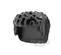 Custom 3D Printed Hair Spiked Mullet Painted BLACK