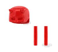 Custom 3D Printed SH Reborn Vigilante Cowl and Billy Clubs 2 Pack RED
