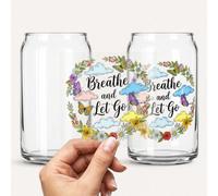Custom 3D Stickers for Libbey Style Glasses - Small Logo (6cm) - Waterproof UV DTF Transfer Labels - Personalised Raised Acrylic Glass Cup Decals