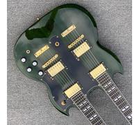 Custom 6+12 strings electric guitar double neck,EDS1275