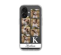 Custom 6 Photos & Text Soft Silicone Case for iPhone 16 16 Pro Max 15 15 Pro 14 14 Plus 13 12 11 X XS XR 8 7 6 SE - Birthday Gift for Loved Ones