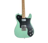 Custom 6 String Electric Guitar Basswood Body Chrome Hardware With Black PickGuard Colour Green