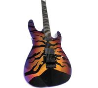 Custom 6 String Electric Guitar Mahogany Body Black Hardware Glossy Finish