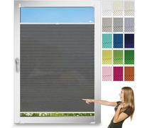 Custom 78x205 cm Day & Night Roller Shades No Drill Light Filtering & Blackout Translucent Blinds Grey Window & Door Curtains Perfect for Privacy & Light Control