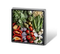 Custom A Table of Vegetables Lapel Pin Aluminum Alloy Button Badge Personalized Exquisite Brooch Classic Mini Pin 0.7" X 0.7" Inch for Backpacks Hat Suit Jacket Clothing Decoration