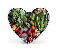 Custom A Table of Vegetables Lapel Pin Aluminum Alloy Button Badge Personalized Heart Exquisite Brooch Classic Mini Pin for Backpacks Hat Suit Jacket Decoration