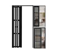 Custom Accordion Sliding Door 53x80in - No Drill Interior Door for Bedrooms Home & Office - Space-Saving Design Easy Installation Modern Style