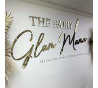 Custom Acrylic Business Sign - Personalised Salon & Spa Logo Plaque - Clear Acrylic Name Board for Hair, Nail, Massage Shops & Offices - Indoor/Outdoor UV Printed Signage (Store Signs)
