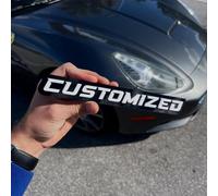 Custom Acrylic Car Emblem Gift for Cars Lovers,Vechicle Emblems and Badges 3D Letter Personalized Sign for Cars Truck Side Rear Front Hood Trunk Personalized Gifts (10in cm)