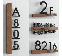 Custom Acrylic Door Number Signs For Hotels & Lodging, Personalized Creative Room Numbering Office Floor Signage Wayfinding Directional Signs