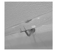 Custom Acrylic Handrail Kit Lucite Staircase Rail, 0.5m-7m Clear Acrylic Handrail for Indoor Stairs, Non-Slip Wall Mount Railing Grab Bar (Color : Silver Brackets, Size : 120cm(3.9ft))