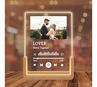 Custom Acrylic Picture Frames with Night Light, Personalized Photo Gifts for Girlfriend Women Wife Her, Custom Gifts for Christmas Valentines Day Anniversary Birthday