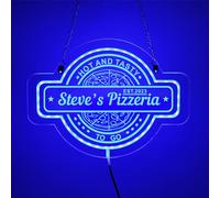 Custom Acrylic Pizza Neon Sign, Pizzeria Neon Sign, Personalized Pizza Sign, Pizza Led Sign, Pizzeria Sign, Restaurant Neon Sign, Pizzeria Decor
