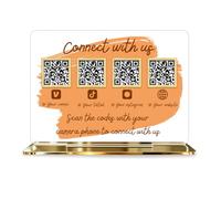 Custom Acrylic QR Code Sign for Business, Personalized QR Pay Sign