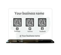 Custom Acrylic QR Code Sign for Business, Personalized QR Pay Sign