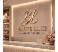 Custom Acrylic Sign, Personalized Business Signs for Wall, 3D Laser Cut Business Letter Logo Sign for Company Signage, Storefront, Retail Studio, Beauty Salon, Cafe Shop