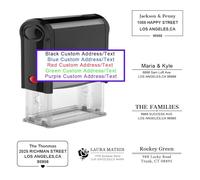 Custom Address Stamp Self Inking Personalized Return Address Stamp with Clear, Consistent Impressions for Business Office and Mailing