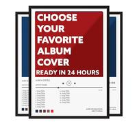Custom Album Cover Posters Framed, 3pcs of Music Posters, Custom Canvas Wall Art, Spotify Wall Decor for Any Music Album, Request Your Own Album Cover, Custom Poster, Custom Gifts