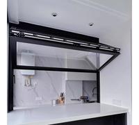 Custom Aluminum Concession Window 32x24in Up Down Folding Serving Window with Safety Lock for Food Trucks Vending Stands & RestaurantsCustomizable Design