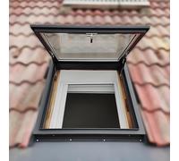 Custom Aluminum Roof Window & Basement Skylight DoorMultiAngle Daylight Design Electric Version 800mm x 1300mm for Optimal Illumination and Ventilation