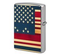 Custom American Flag Print Lighter Case Personalized Metal Lighter Cover Holder Reusable Shockproof Protective Lighters Without Insert Gift for Men Women Dad Husband
