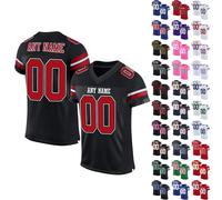 Custom American Football Jersey, Sports T Shirt Quick Dry Breathable Short Sleeve Tee Shirt, Personalised Name Number Logo Jerseys for Men Women Youth