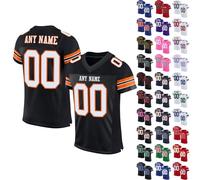 Custom American Football Jersey, Sports T Shirt Quick Dry Breathable Short Sleeve Tee Shirt, Personalised Name Number Logo Jerseys for Men Women Youth