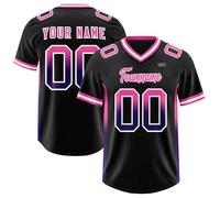Custom American Football Replica Team Jersey Printed with Name Number Logo Customized Rugby Shirt for Men Women Boys Girls