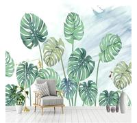 Custom Any Size 3D Wallpaper Mural - Plants And Flowers Leaves 300(W) X210(H) Cm Photo Wall Painting,Living Room Bedroom Hotel Wallpaper Home Decor Peel And Stick Wall Posters Wall Art-8452800