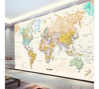 Custom Any Size Mural Wallpaper 3D Stereo World Map Fresco Living Room Office Study Interior Decor Wallpaper 350Cm(W)×245Cm(H)