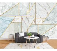 Custom Any Size Photo Wallpaper Nordic Simple Geometric Marble Living Room Sofa Background Wall-400Cm×280Cm