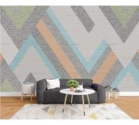 Custom Any Size Photo Wallpaper Nordic Simple Geometric Stripes Contrast Color Living Room Background Wall-430Cm×300Cm