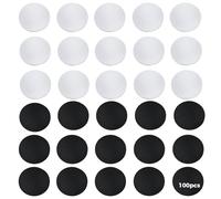 Custom Applications, Gifts, Events, NFC Phones: 25 Mm, 50 White and 50 Black Self-Adhesive Stickers, 100 Pcs Ntag215 Coin NFC Tags Programmable