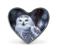 Custom Arctic Owl Lapel Pin Aluminum Alloy Button Badge Personalized Heart Exquisite Brooch Classic Mini Pin for Backpacks Hat Suit Jacket Decoration