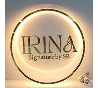 Custom Backlit Logo Sign, Personalised Floating Metallic LED Back Lit Picture Logo Sign for Business, Dimmable/RGB Light Logo for Nail Bar Spa Studio Shop Storefront Front Desk Background Wall Decor