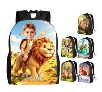 Custom Backpack, Adjustable Strap, Backpack with Photo Text, 41 Cm, 7 Sty | Personalized Casual Laptop Bag Backpack for Men Women, Custom Face Backpack with Mesh Side Pockets, Custom Picture Daypack
