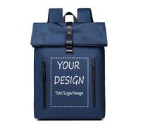 Custom Backpack Personalized Laptop Backpack for Women Men with Name Photo, Customized Travel Business Computer Bookbag Color2,30 * 15 * 45CM