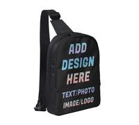 Custom Backpack the foldie Sling Bag for Women Men Casual Crossbody bag Print Any of Your Design Name/Logo/Text/photo Personalised anti theft chest pack small side bag bum bag