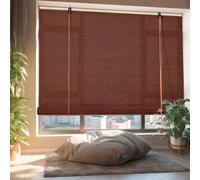 Custom Bamboo Blinds for Windows Shutters Light Filtering Outdoor Roller Blinds Roman Blinds Shades Outdoor Roller Blinds 70% Blackout UV Protection Privacy for Patio Porch Garden Kitchen 50-170cm(Mar