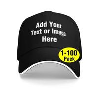 Custom Baseball Cap for Men Custom Hat Design Your Own Funny Cap Personalized Hat OZ1F0745 Black