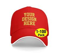 Custom Baseball Cap for Men Custom Hat Design Your Own Funny Cap Personalized Hat OZ1F0812 Red
