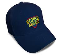 Custom Baseball Cap Super Abuelo Spanish Embroidery Dad Hats for Men & Women 1 Size - Blue - One size